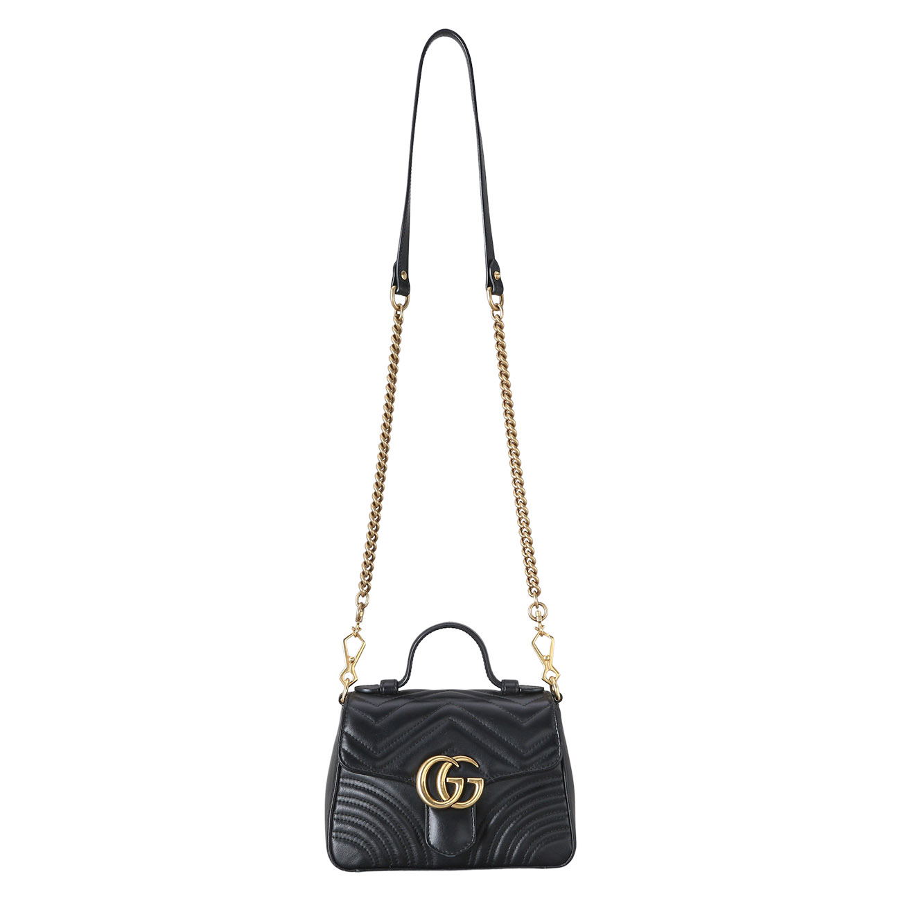 GUCCI(USED)구찌 547260 GG마몽 마틀라세 미니 탑 핸들백