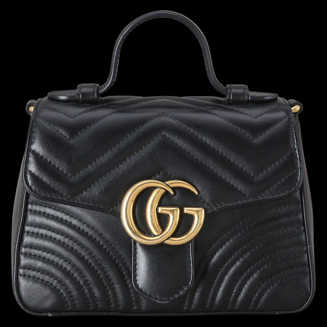 GUCCI(USED)구찌 547260 GG마몽 마틀라세 미니 탑 핸들백