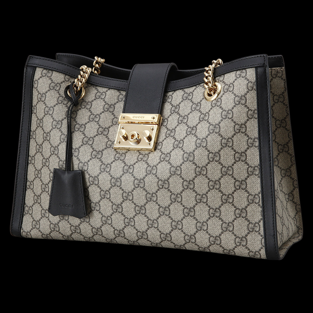 GUCCI(USED)구찌 479197 패드락 미디엄 GG 숄더백