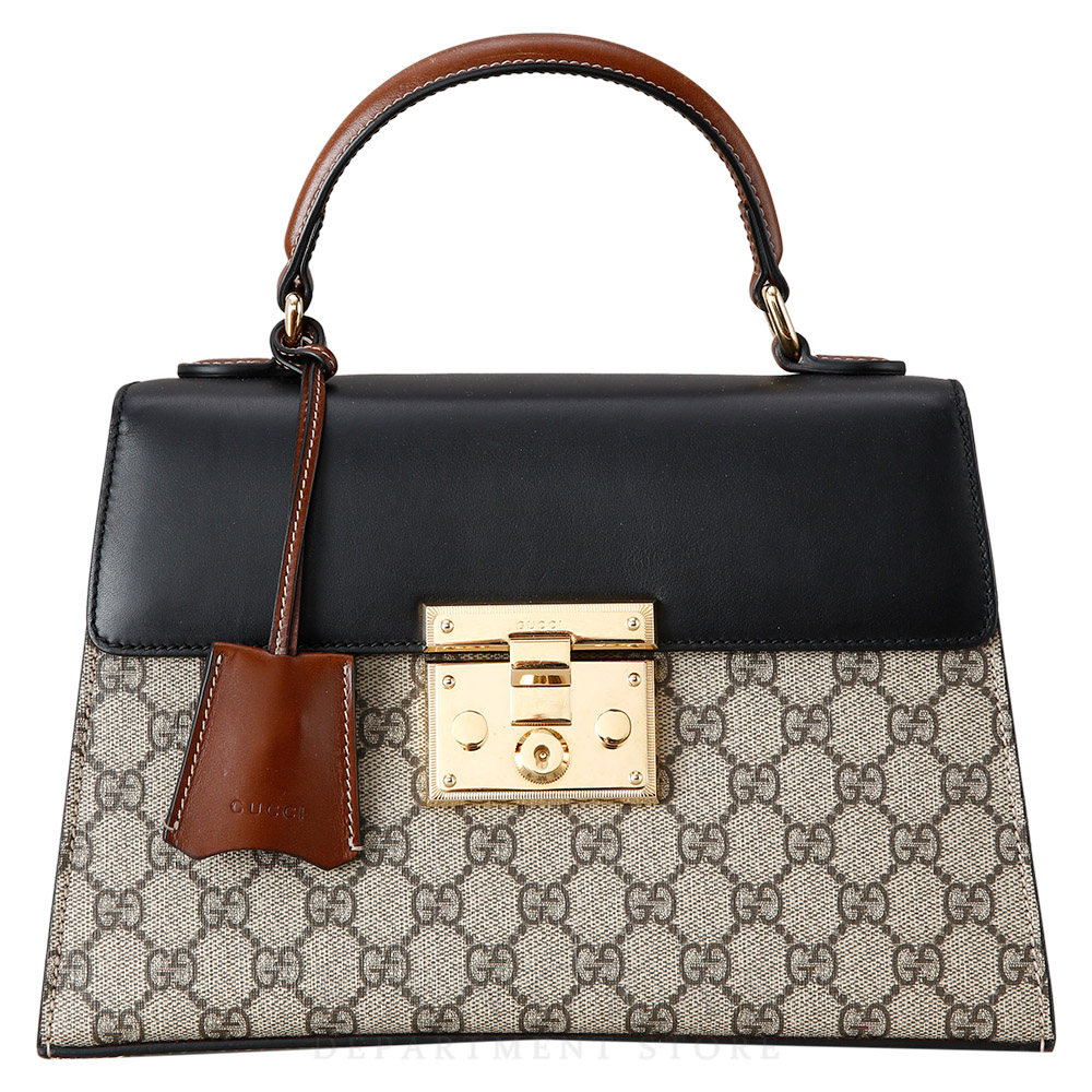 GUCCI(USED)구찌 453188 패드락 GG 탑 핸들백