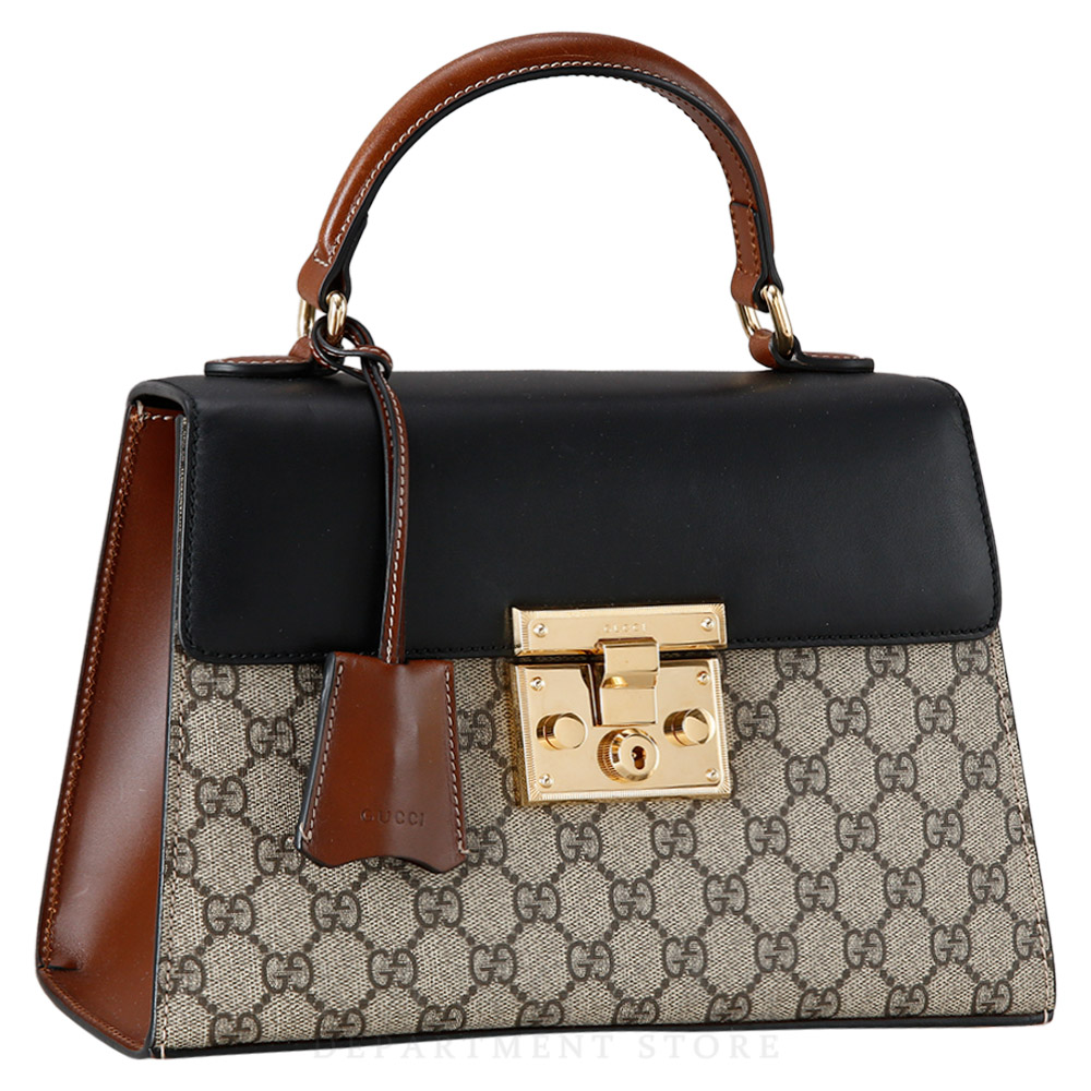 GUCCI(USED)구찌 453188 패드락 GG 탑 핸들백