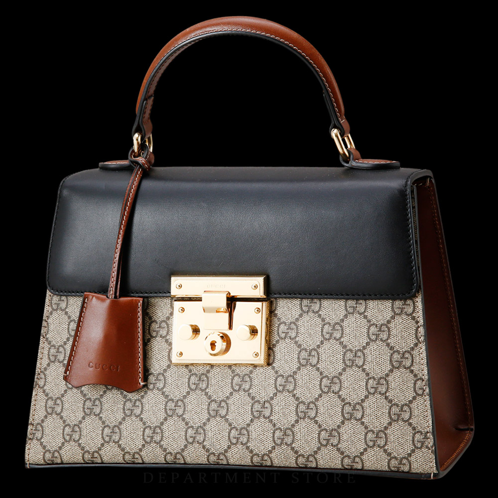 GUCCI(USED)구찌 453188 패드락 GG 탑 핸들백