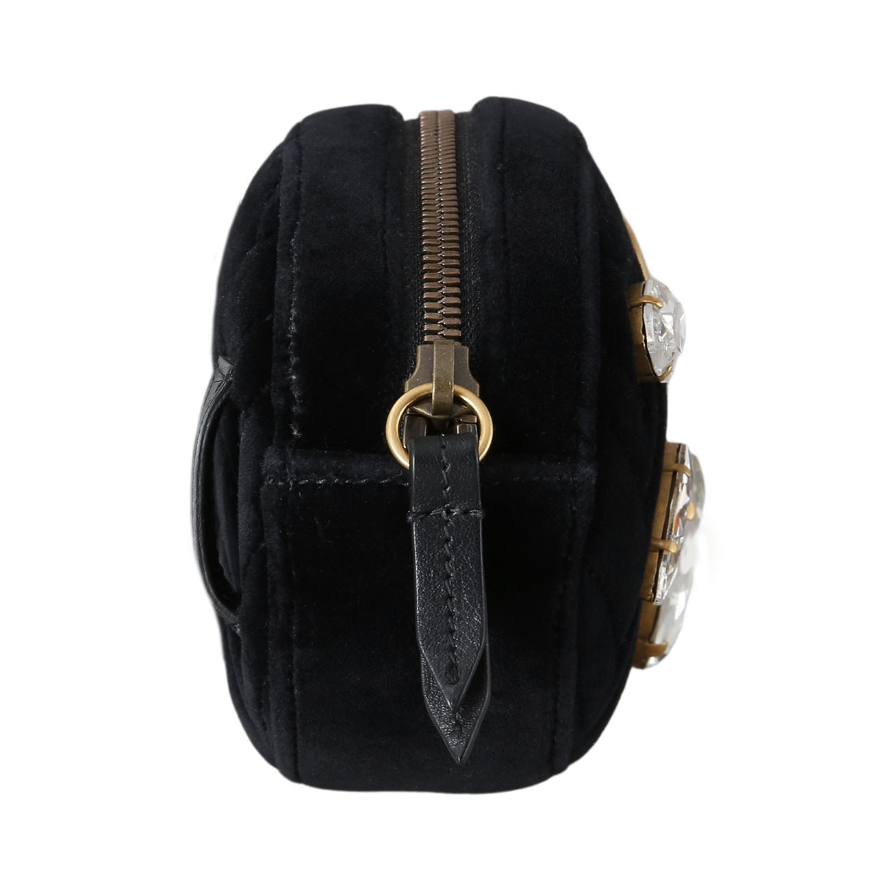 GUCCI(USED)구찌 476434 시즌 스웨이드 GG마몽 벨트백
