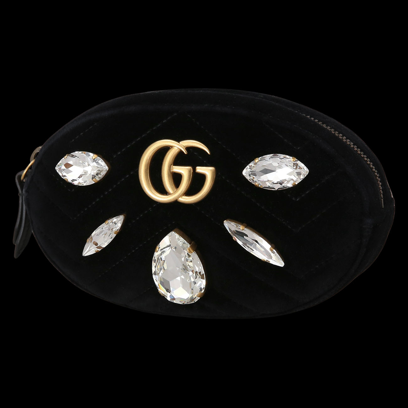 GUCCI(USED)구찌 476434 시즌 스웨이드 GG마몽 벨트백