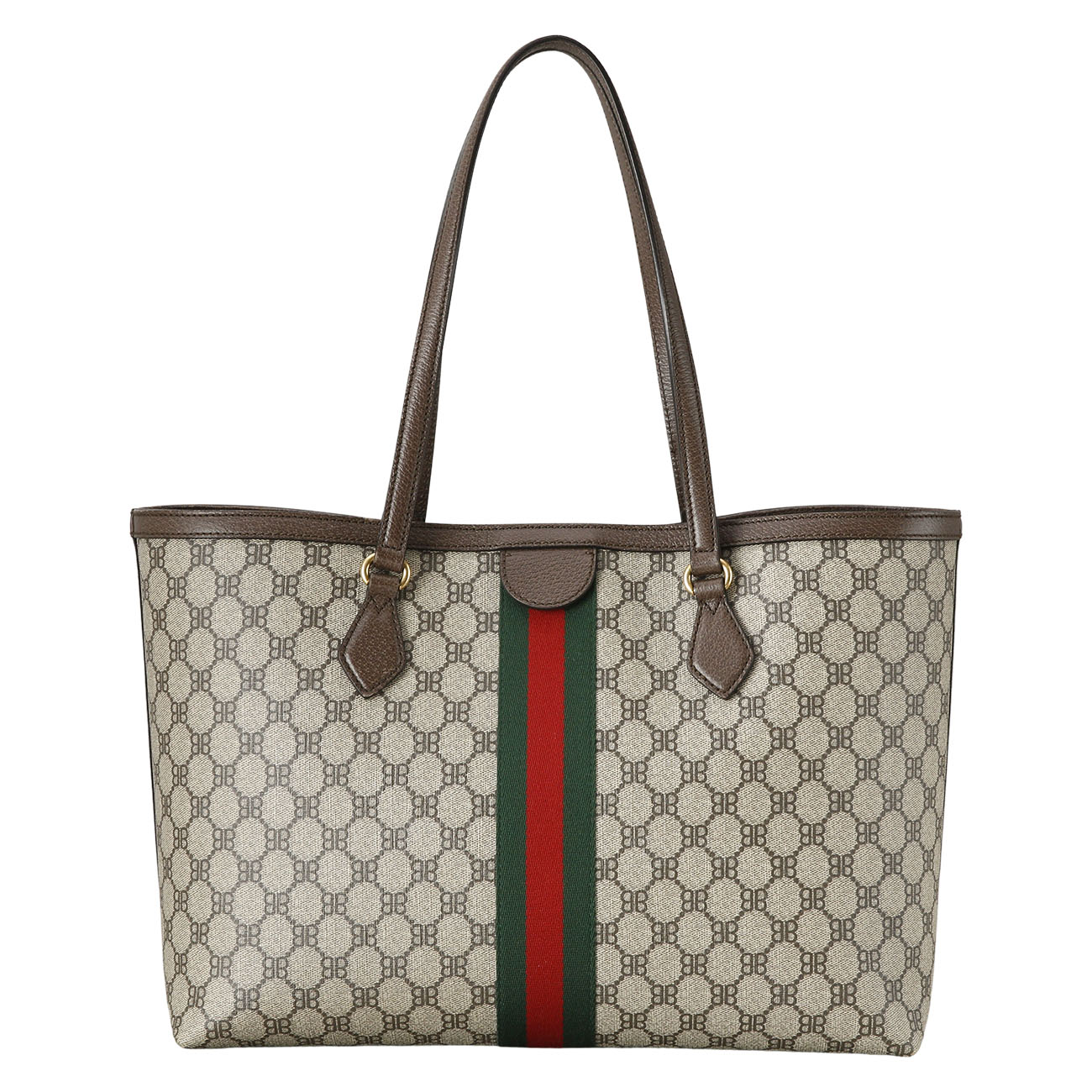 GUCCI(USED)구찌 680125 발렌시아가 콜라보 해커 그래피티 쇼퍼백
