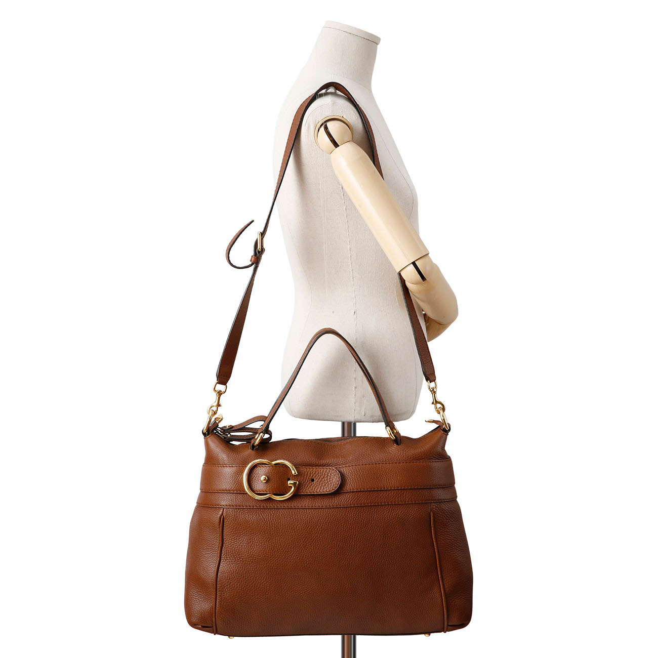 GUCCI(USED)구찌 269963 GG로고 버클 장식 토트겸 숄더백