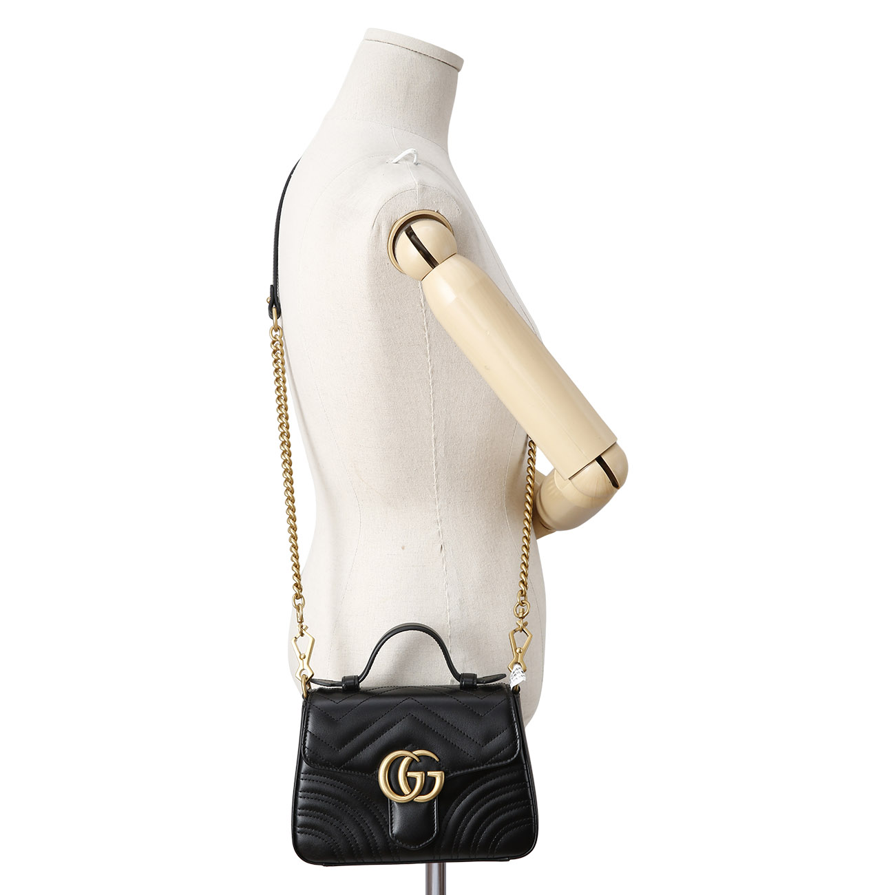 GUCCI(USED)구찌 547260 GG마몽 마틀라세 미니 탑 핸들백