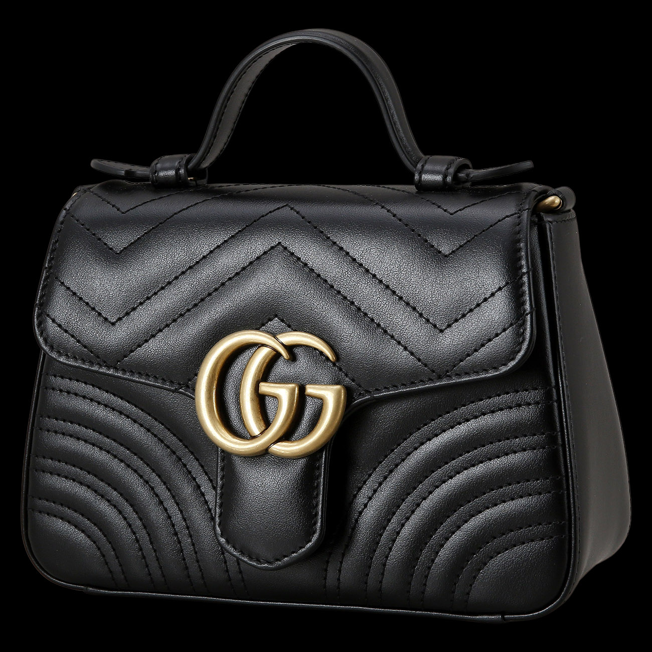 GUCCI(USED)구찌 547260 GG마몽 마틀라세 미니 탑 핸들백