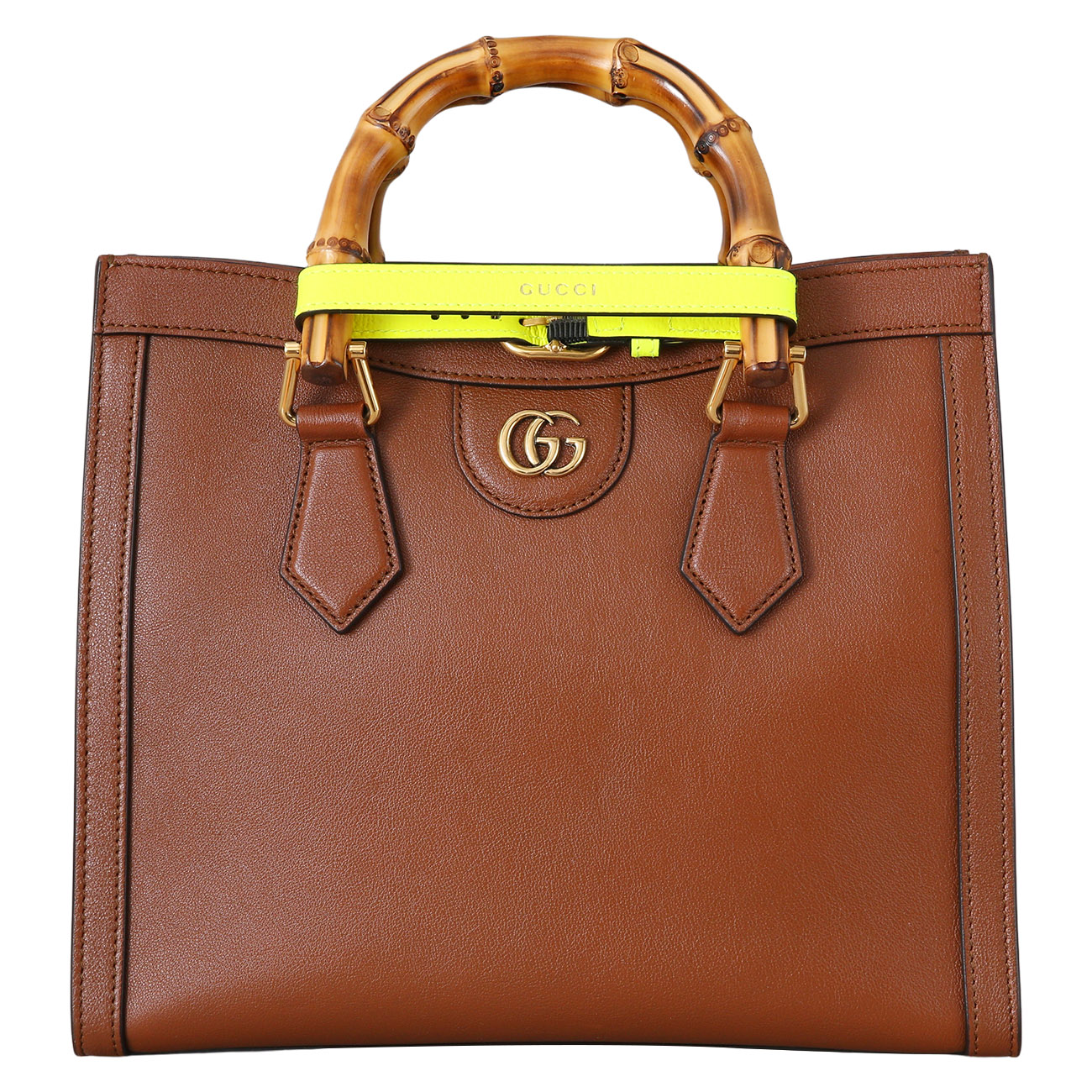 GUCCI(USED)구찌&lrm; 660195 다이애나 뱀부 스몰 토트백
