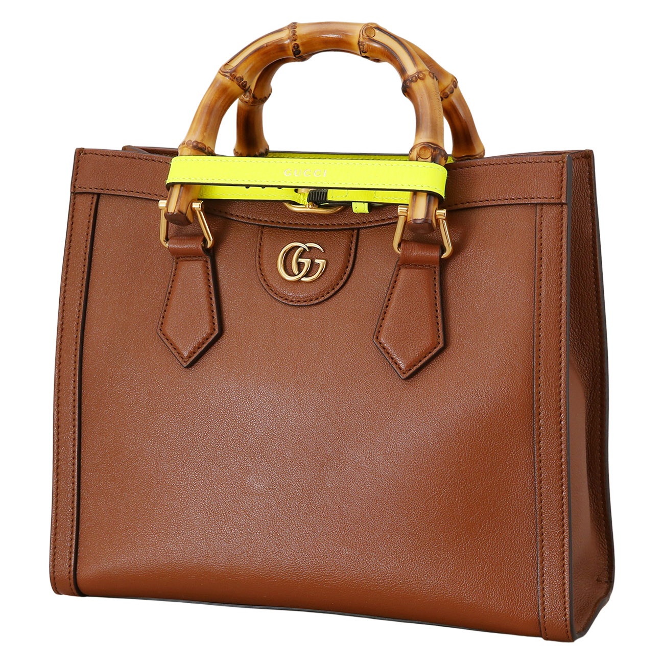 GUCCI(USED)구찌&lrm; 660195 다이애나 뱀부 스몰 토트백