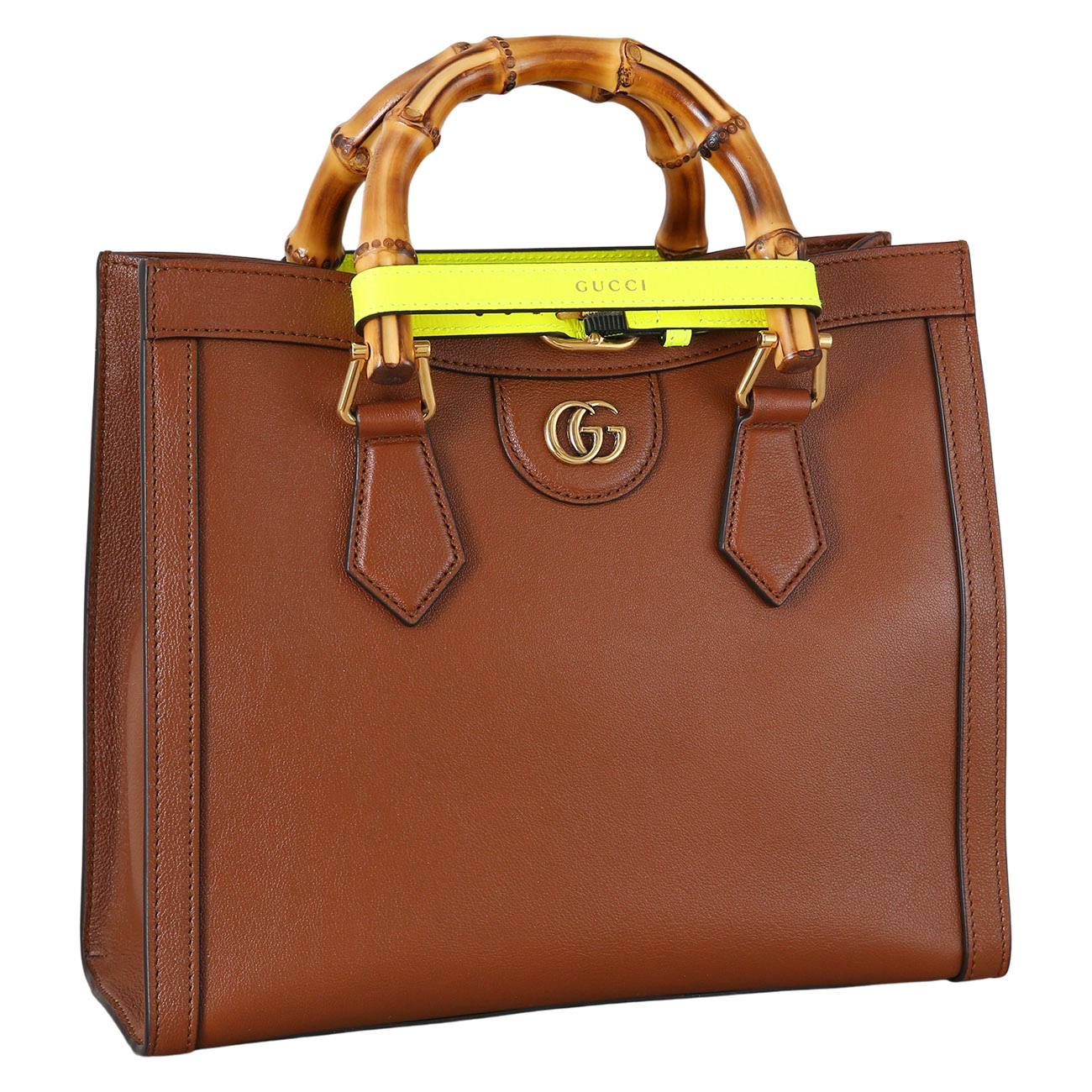 GUCCI(USED)구찌&lrm; 660195 다이애나 뱀부 스몰 토트백