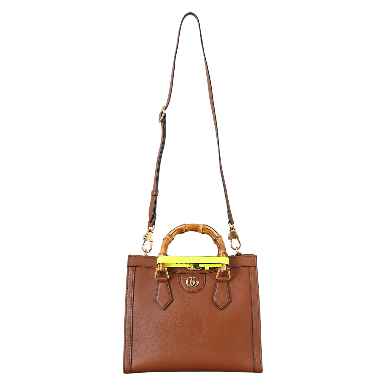 GUCCI(USED)구찌&lrm; 660195 다이애나 뱀부 스몰 토트백