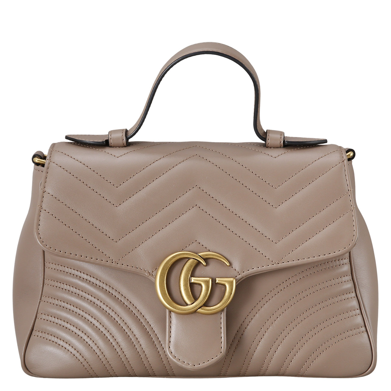 GUCCI(USED)구찌 498110 GG마몽 마틀라세 탑 핸들백
