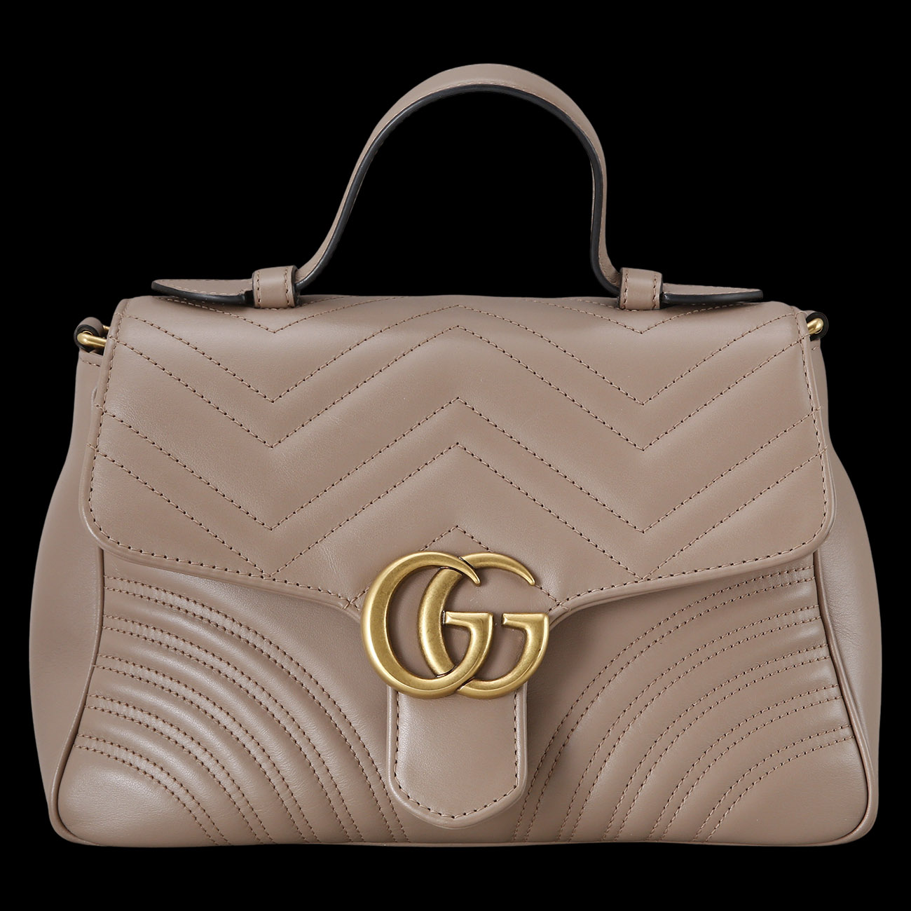 GUCCI(USED)구찌 498110 GG마몽 마틀라세 탑 핸들백