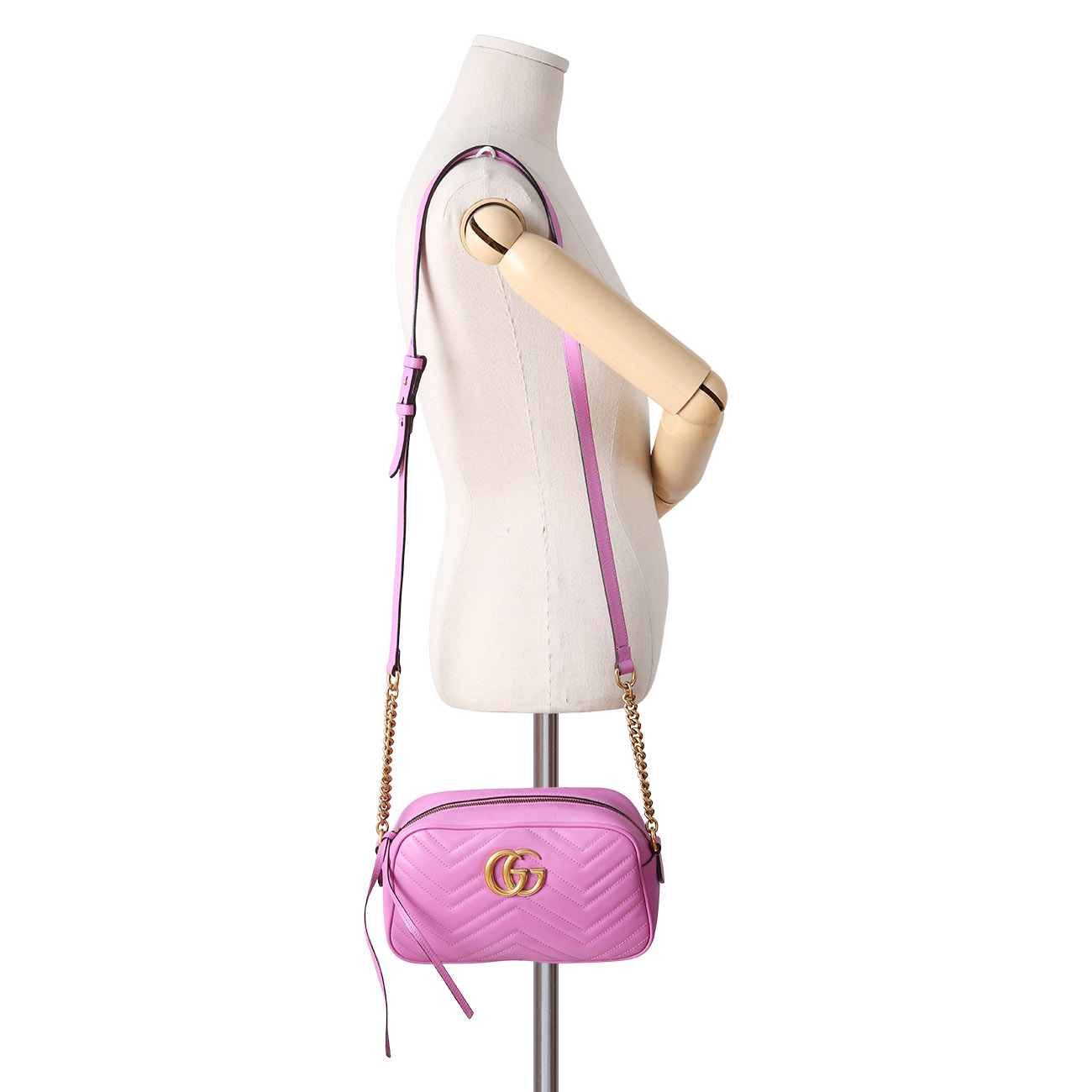 GUCCI(USED)구찌 447632 GG마몽 마틀라세 스몰 카메라백