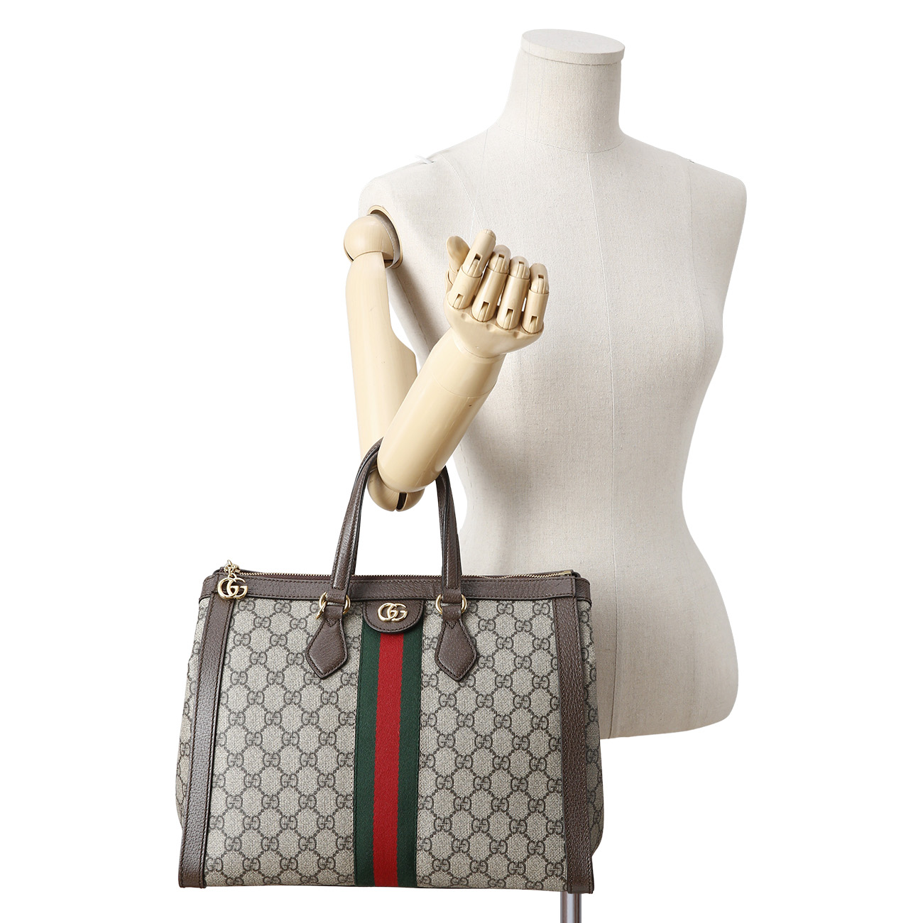 GUCCI(USED)구찌 524537 오피디아 GG수프림 탑 핸들백