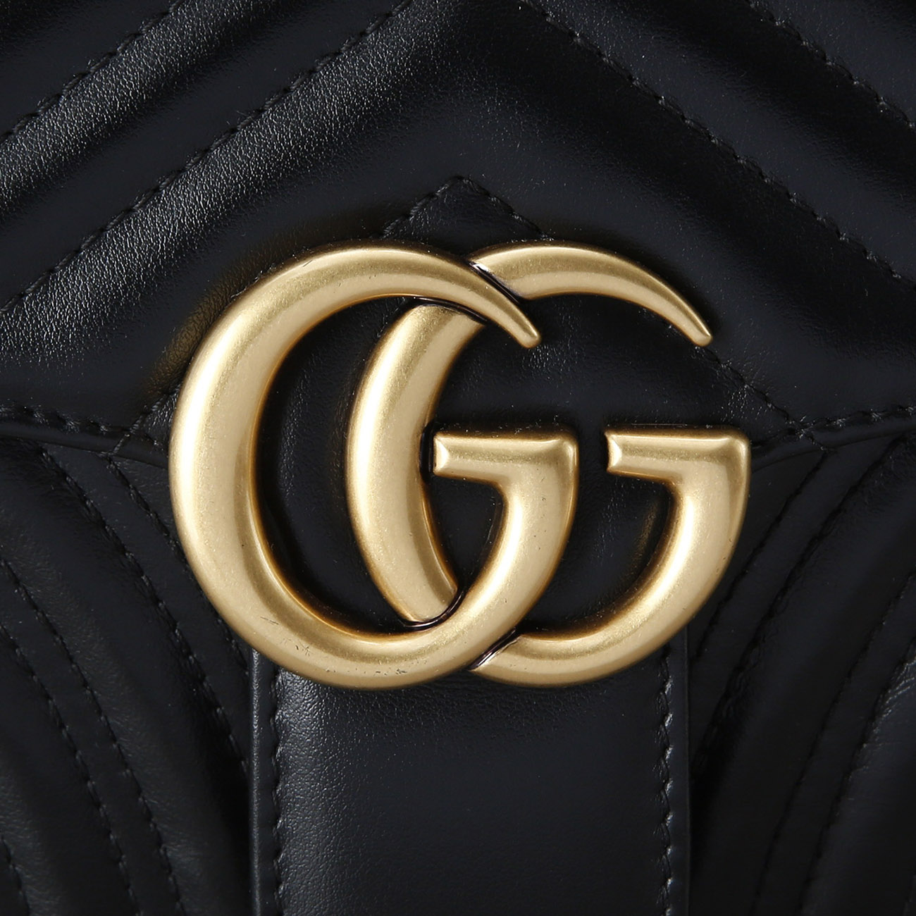 GUCCI(USED)구찌 443497 GG마몽 마틀라세 스몰 체인 백 블랙