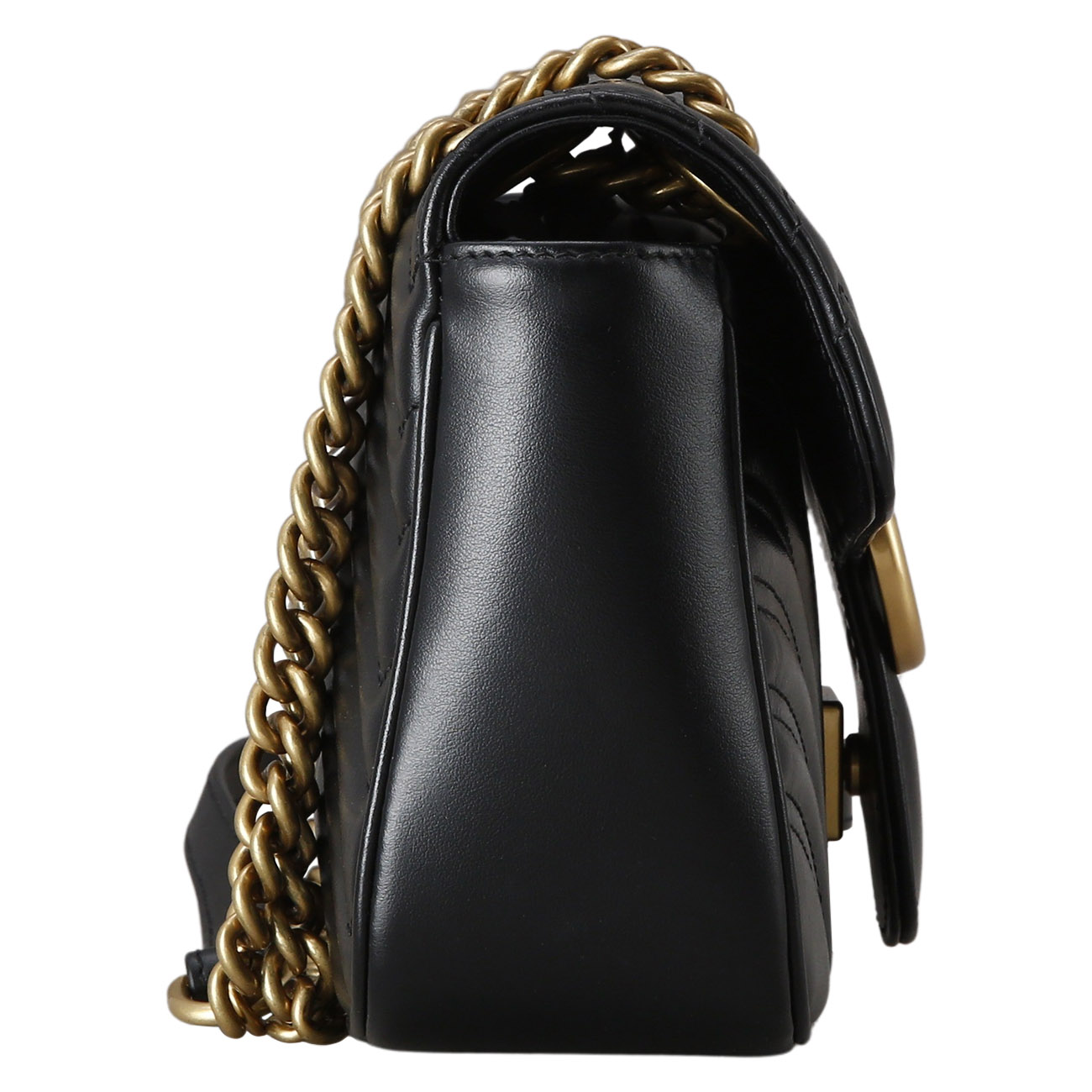 GUCCI(USED)구찌 443497 GG마몽 마틀라세 스몰 체인 백 블랙