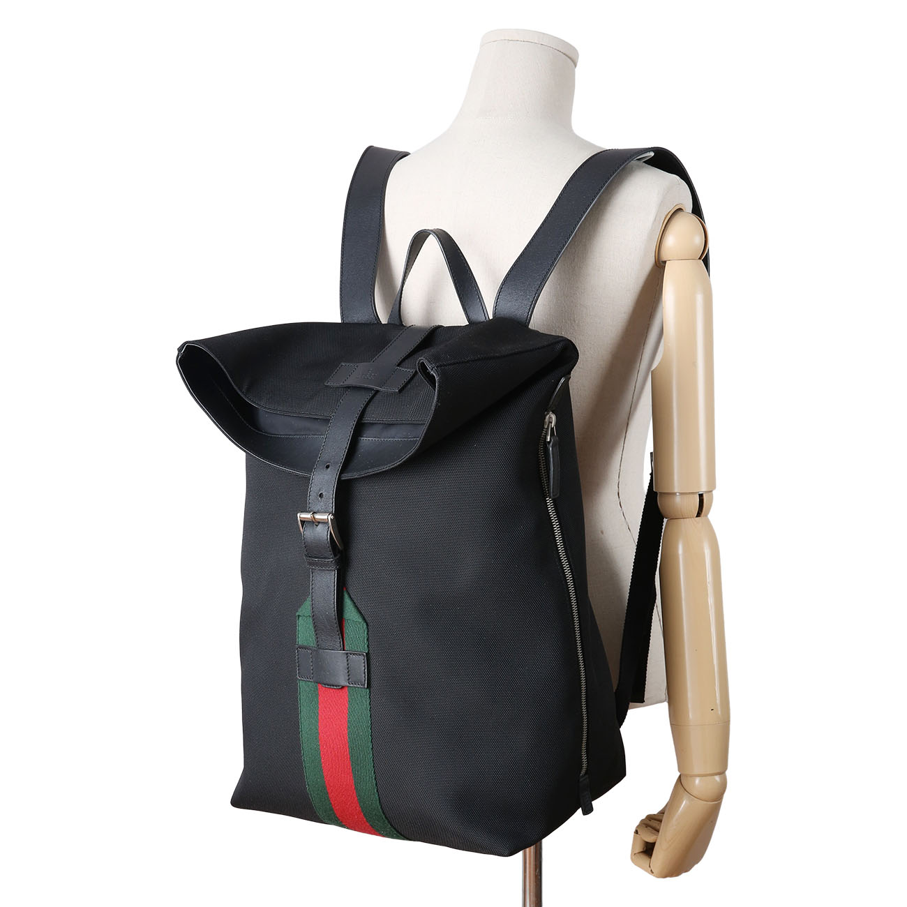 GUCCI(USED)구찌 337075 테크노 캔버스 백팩
