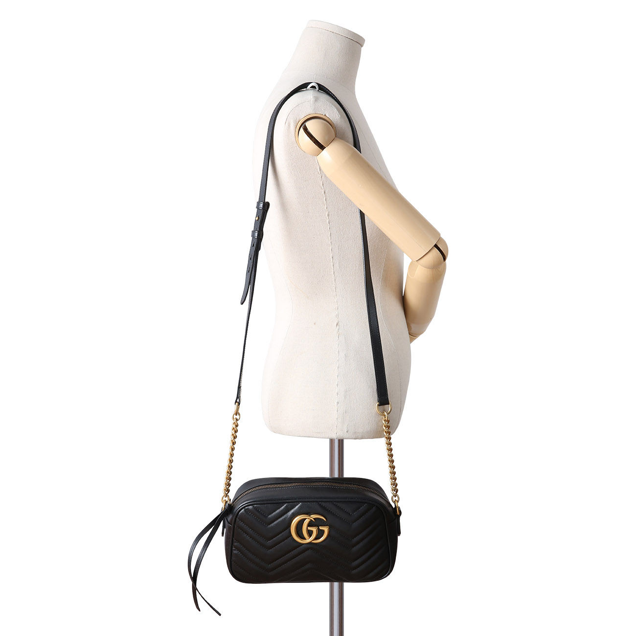 GUCCI(USED)구찌 447632 GG마몽 마틀라세 스몰 카메라백