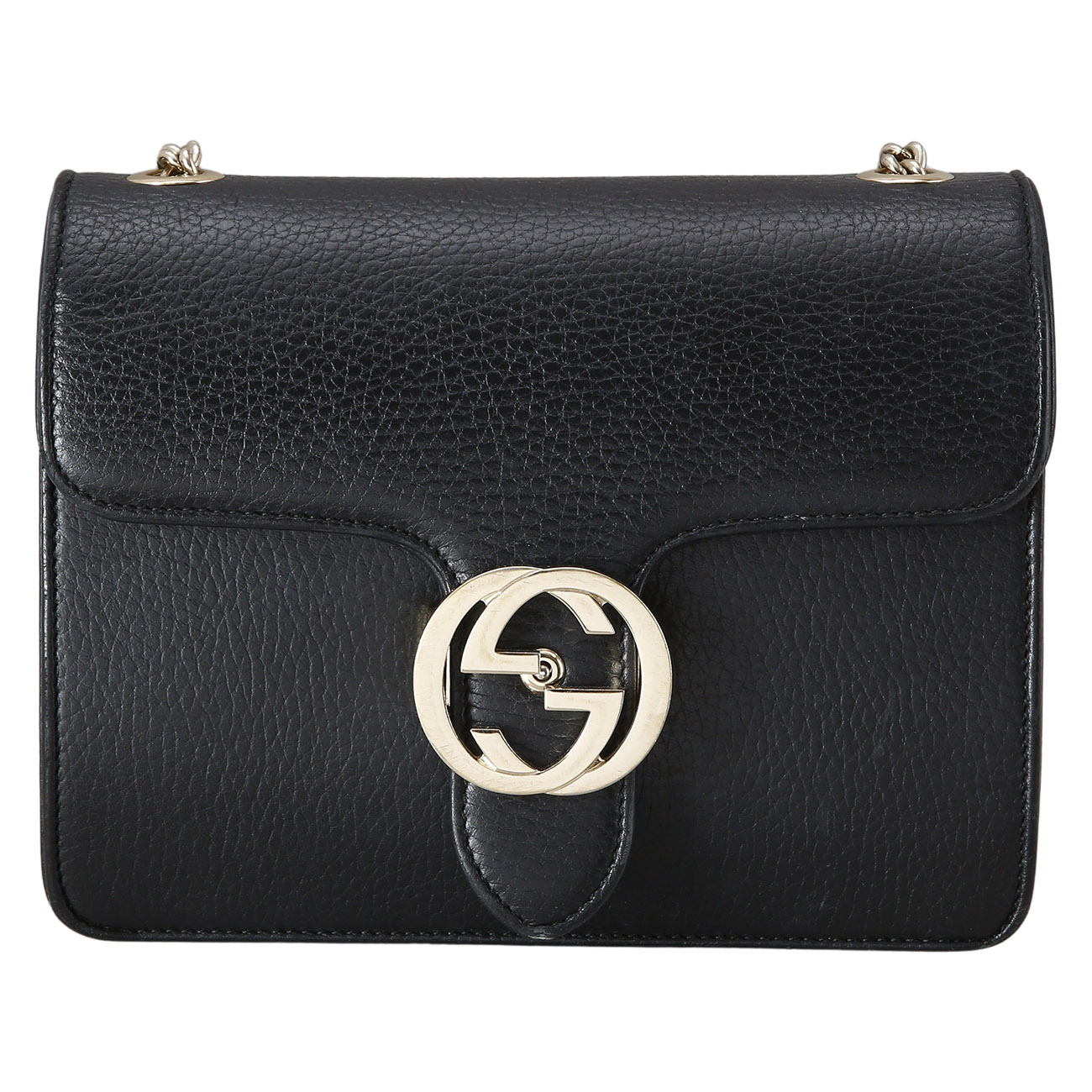 GUCCI(USED)구찌 510304 인터로킹 GG 체인백