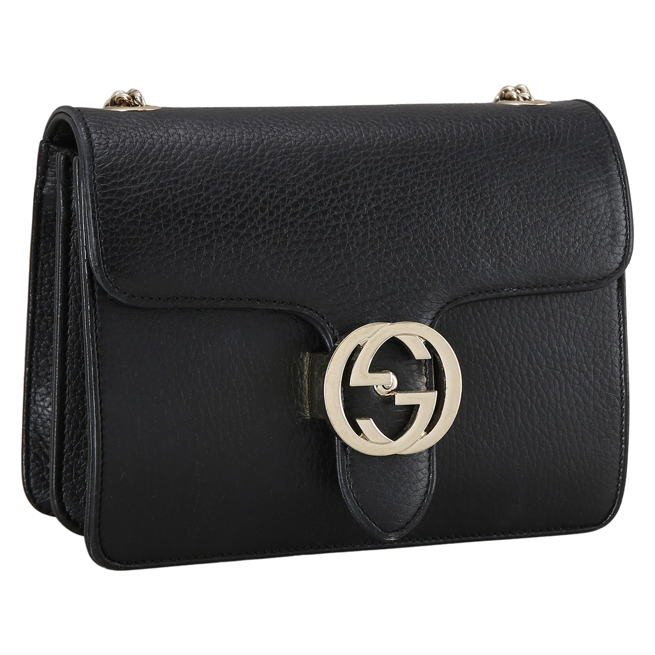GUCCI(USED)구찌 510304 인터로킹 GG 체인백