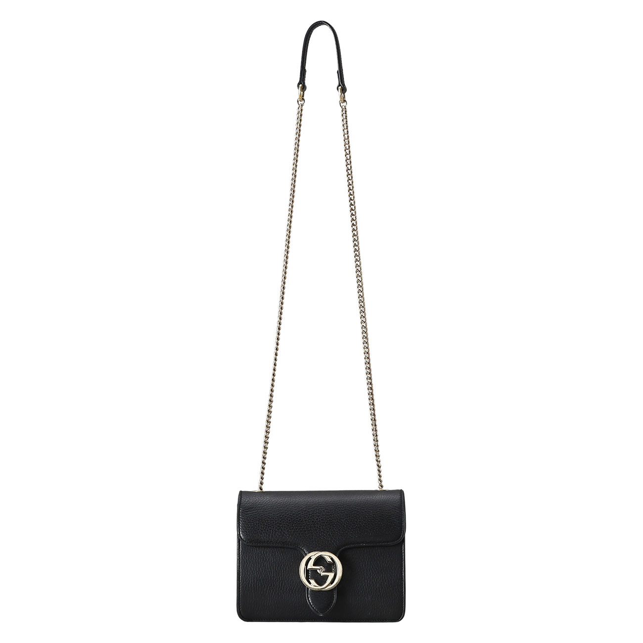 GUCCI(USED)구찌 510304 인터로킹 GG 체인백