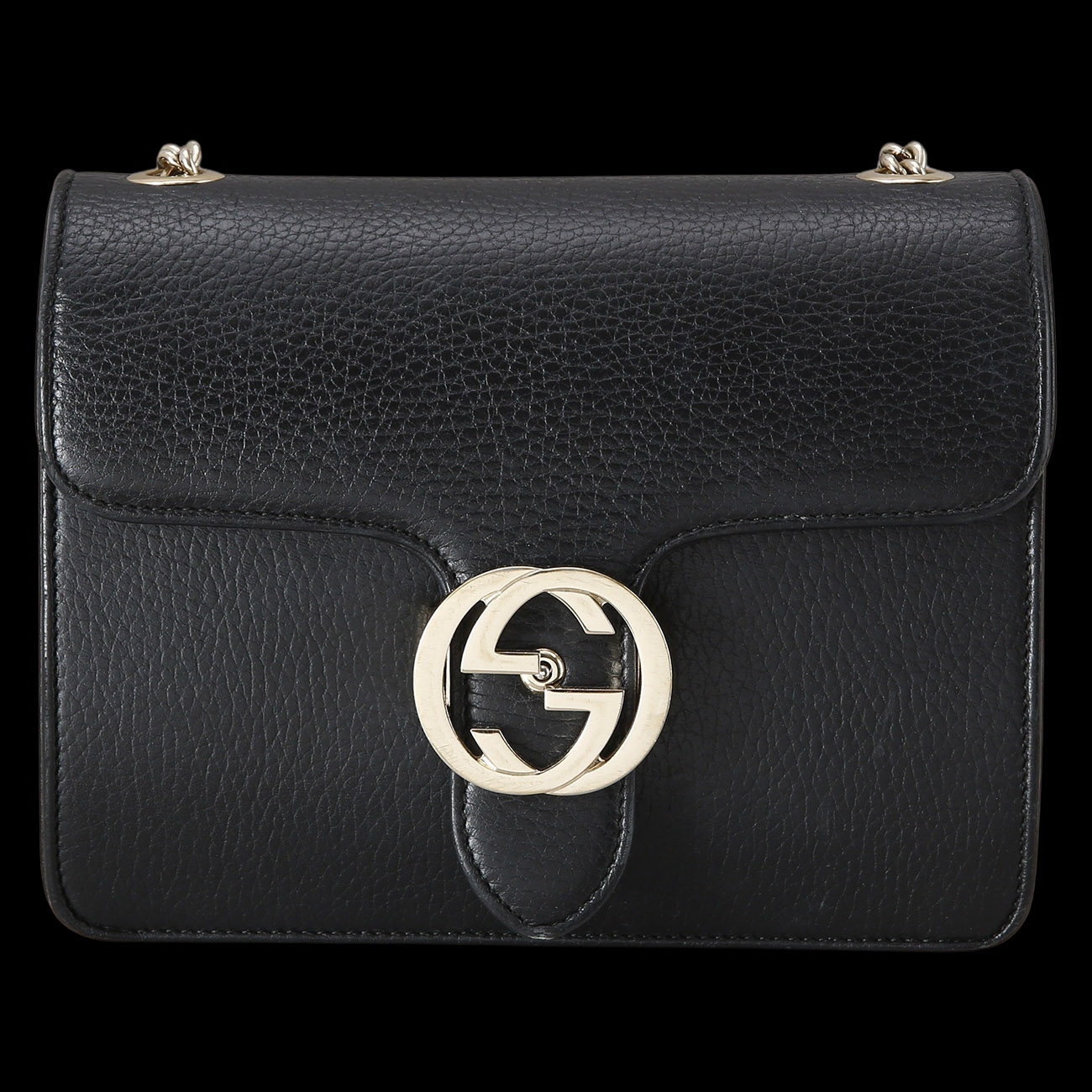 GUCCI(USED)구찌 510304 인터로킹 GG 체인백