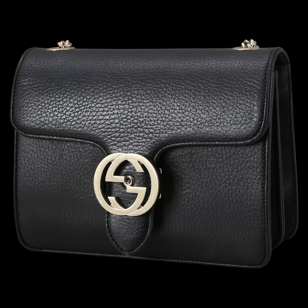 GUCCI(USED)구찌 510304 인터로킹 GG 체인백