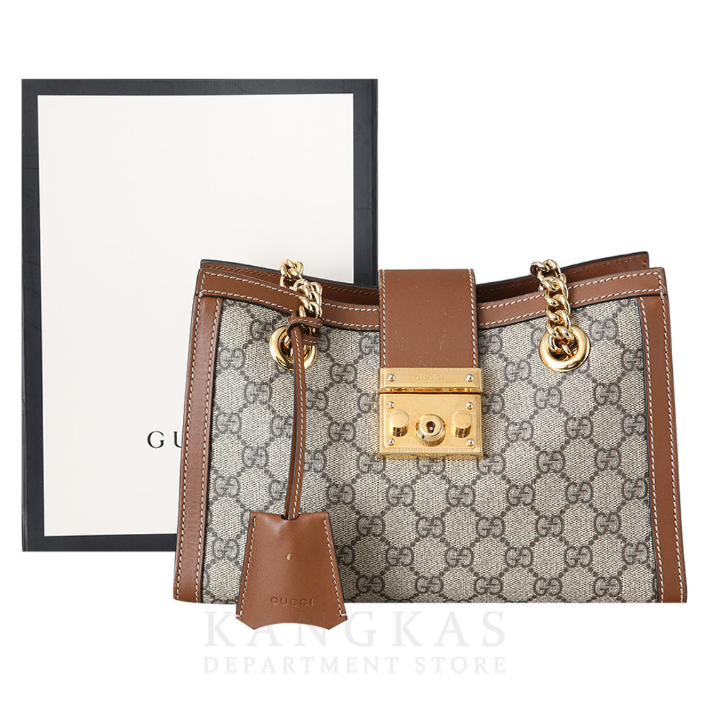GUCCI(USED)구찌 498156 패드락 GG 체인 숄더백