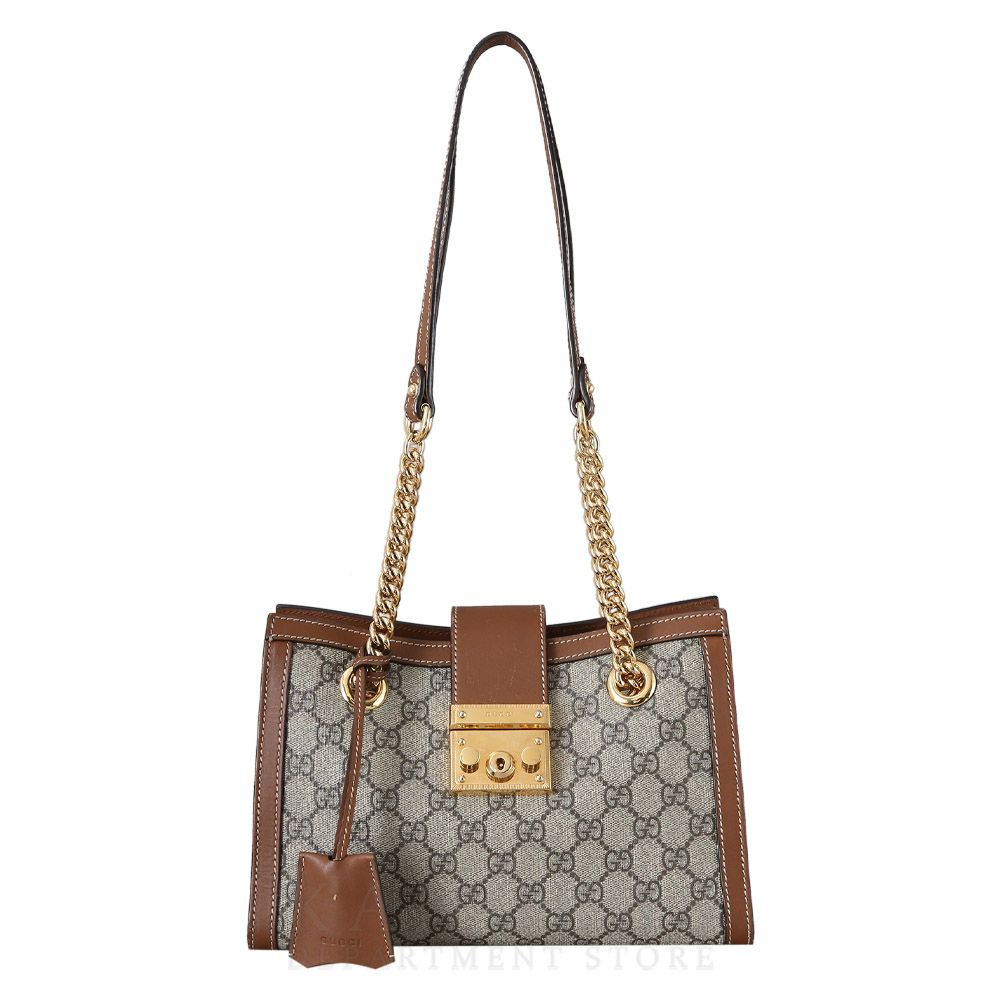 GUCCI(USED)구찌 498156 패드락 GG 체인 숄더백