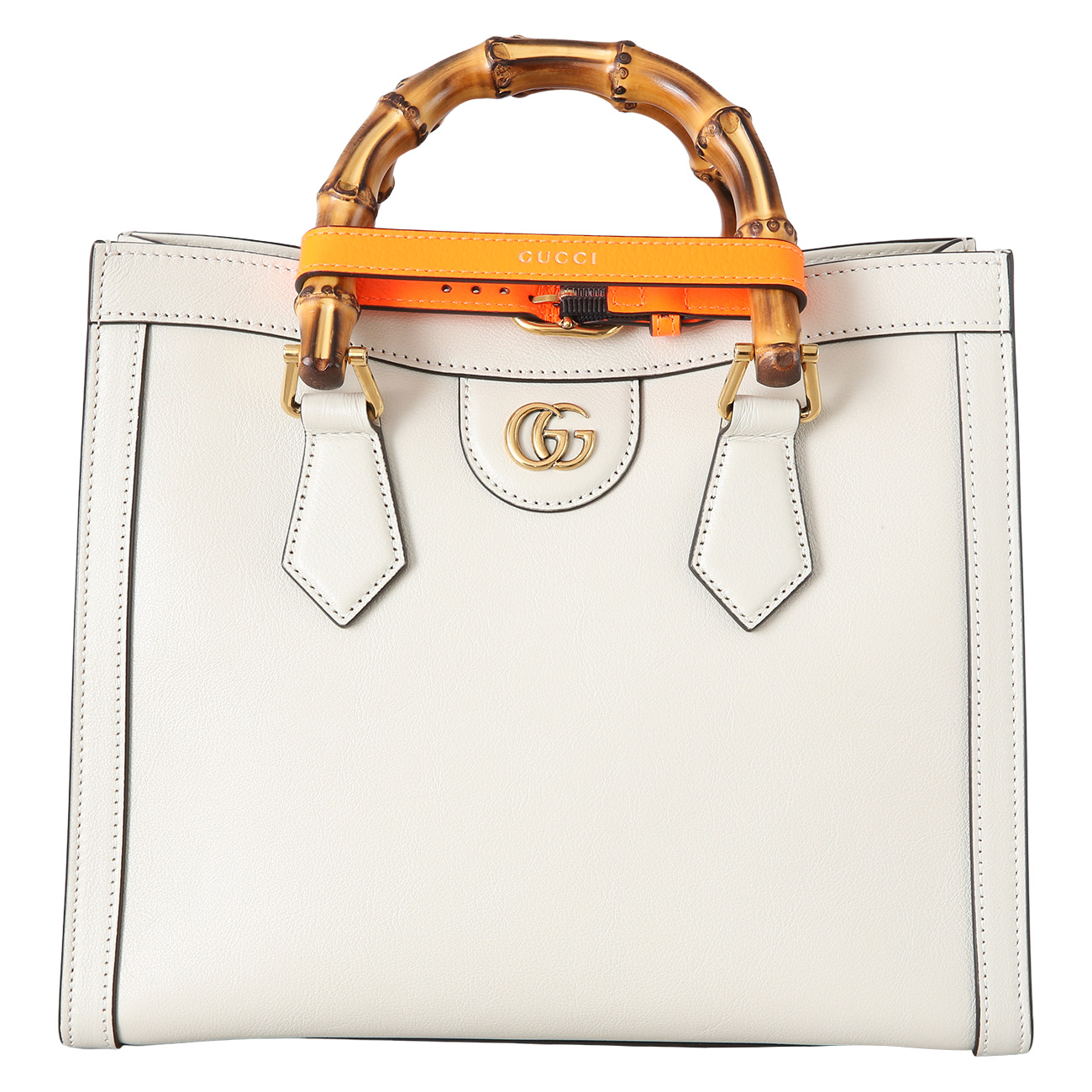GUCCI(USED)구찌&lrm; 660195 다이애나 뱀부 스몰 토트백