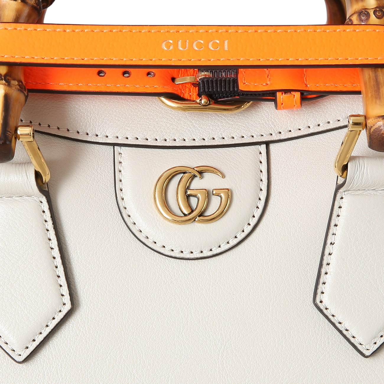 GUCCI(USED)구찌&lrm; 660195 다이애나 뱀부 스몰 토트백