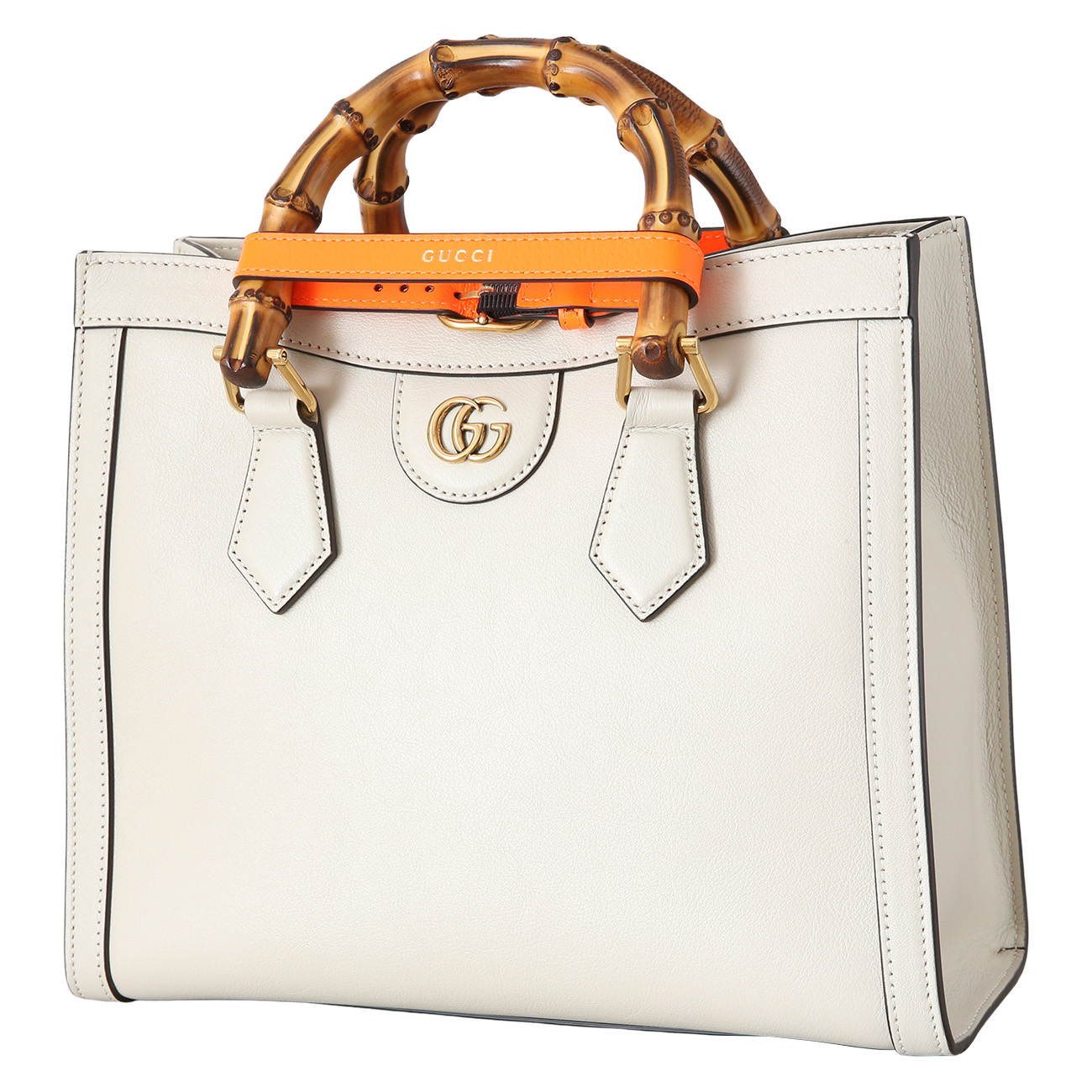 GUCCI(USED)구찌&lrm; 660195 다이애나 뱀부 스몰 토트백