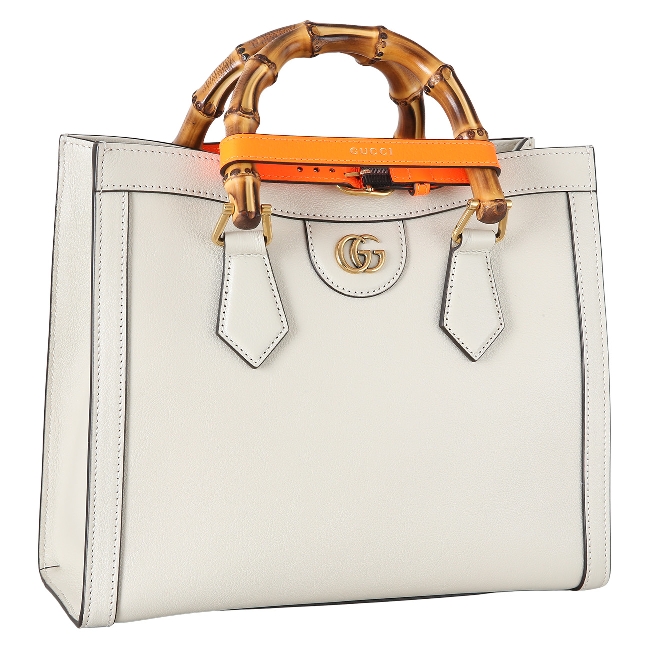 GUCCI(USED)구찌&lrm; 660195 다이애나 뱀부 스몰 토트백