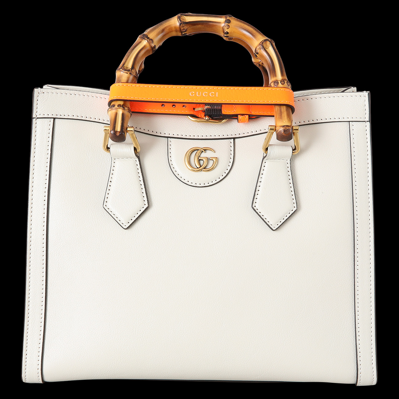 GUCCI(USED)구찌&lrm; 660195 다이애나 뱀부 스몰 토트백