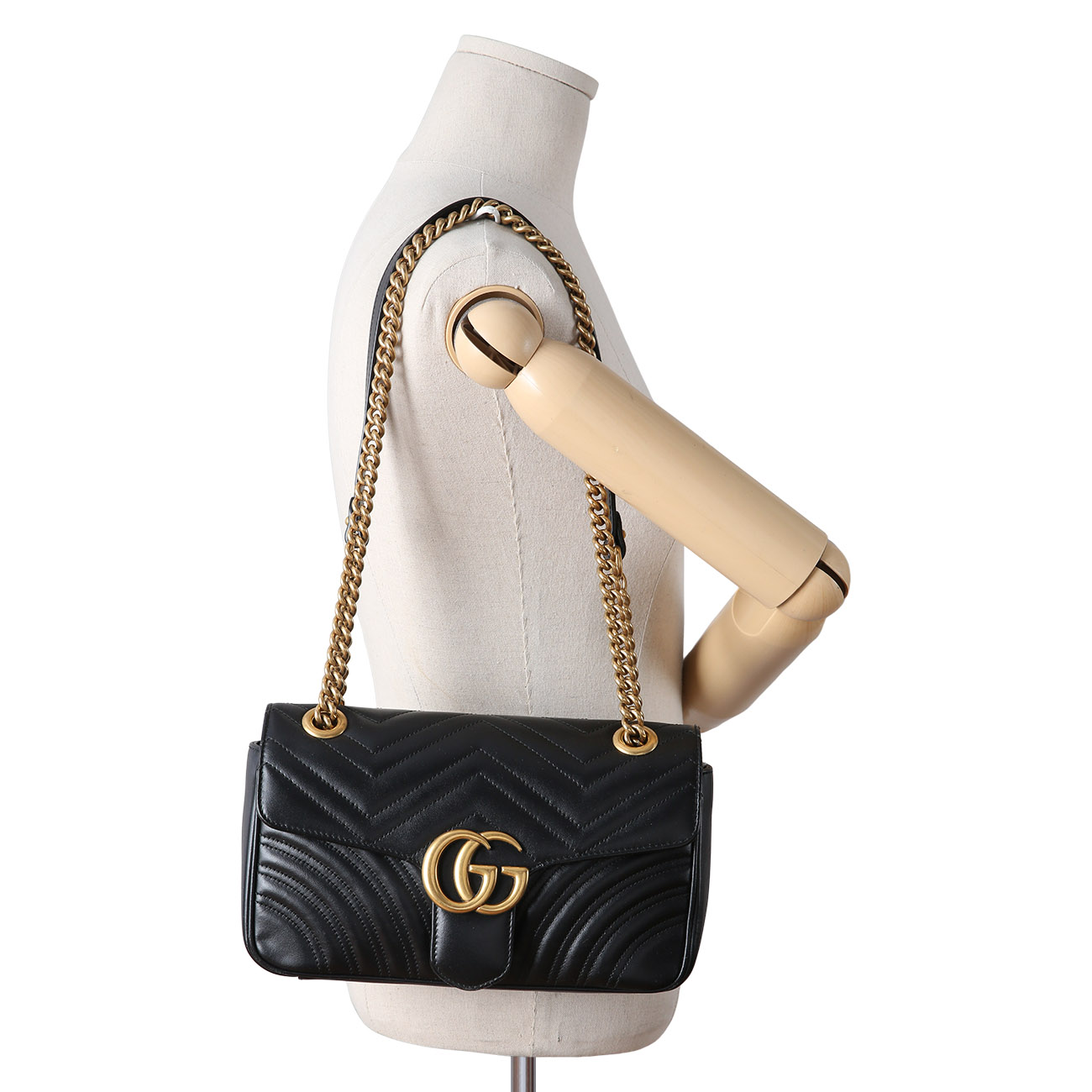 GUCCI(USED)구찌 443497 GG마몽 마틀라세 스몰 체인 백