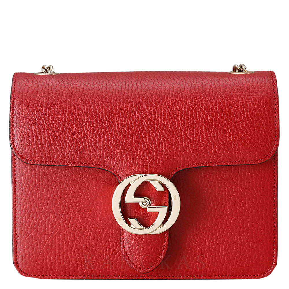 GUCCI(USED)구찌 510304 인터로킹 GG 체인백