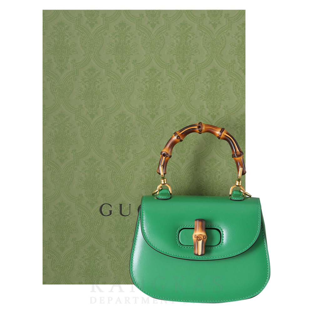 GUCCI(USED)구찌 686864 뱀부 1947 미니 탑 핸들백