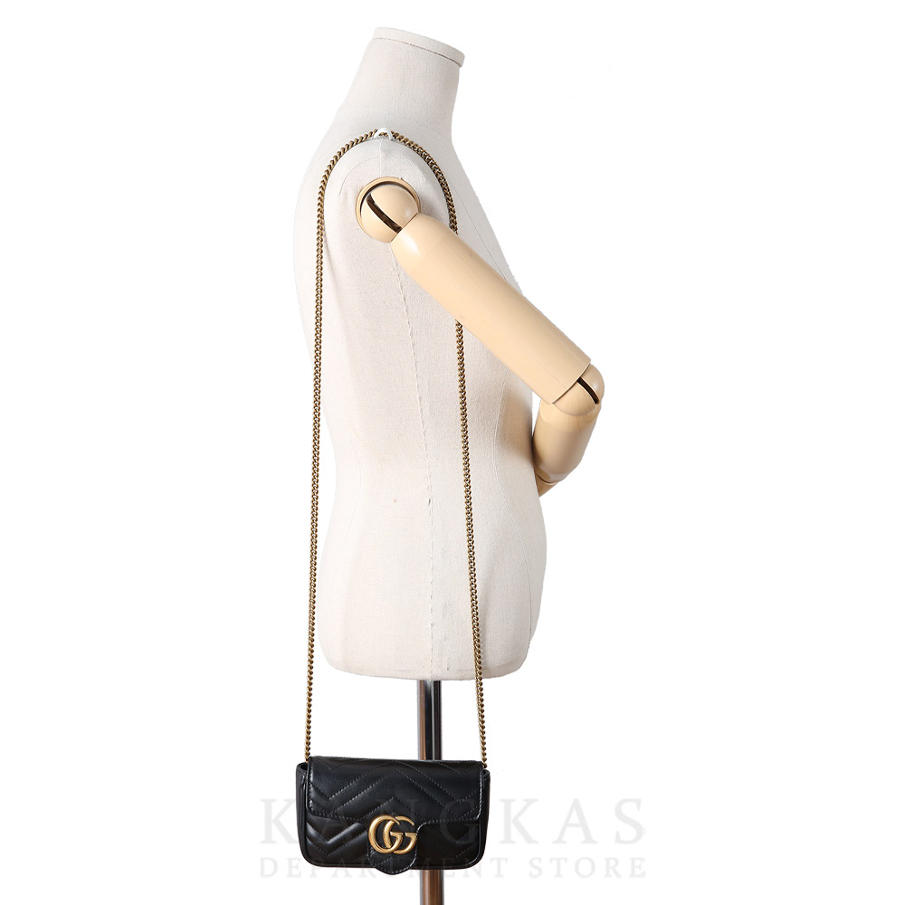 GUCCI(USED)구찌 476433 GG마몽 마틀라세 수퍼미니 체인백