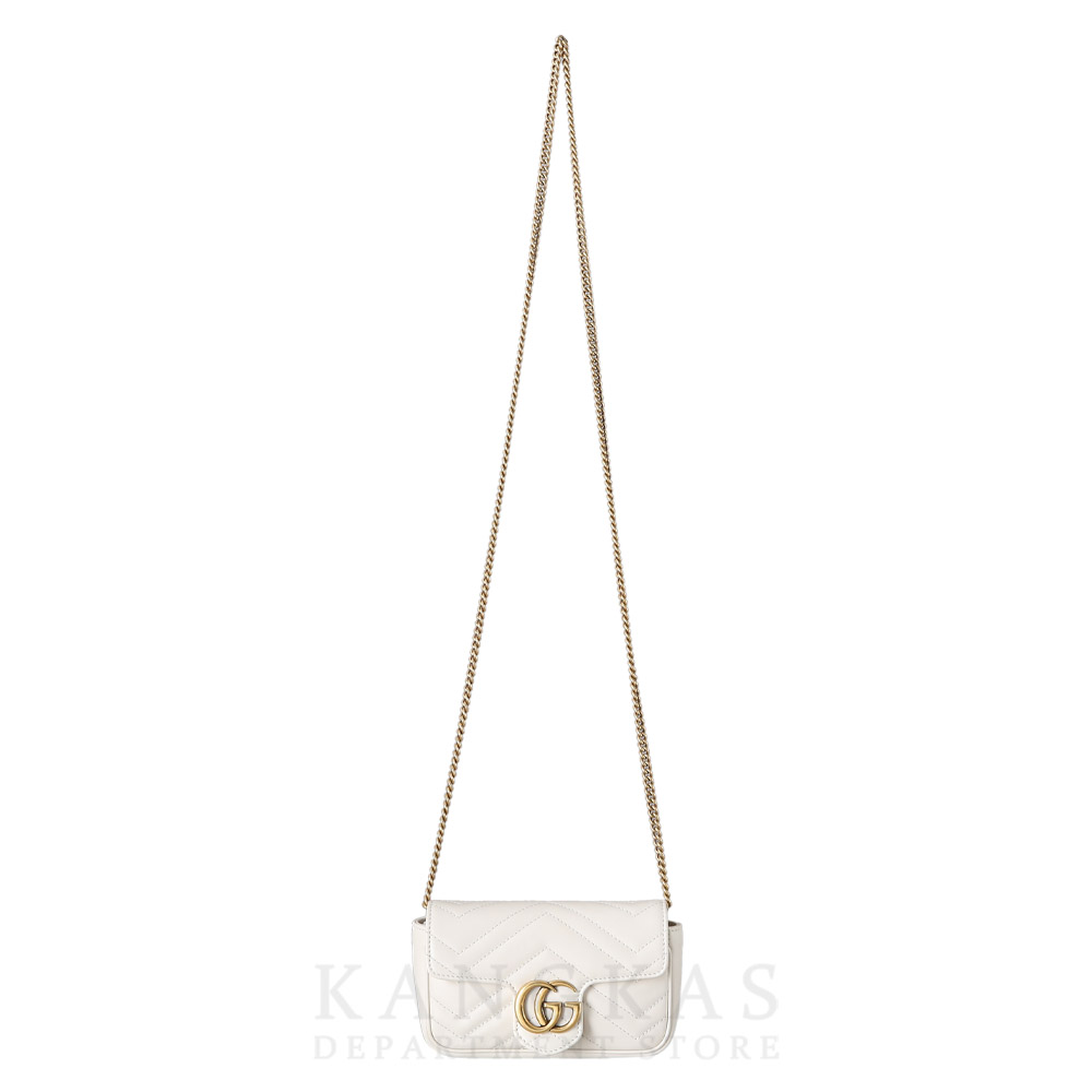 GUCCI(USED)구찌 476433 GG마몽 마틀라세 수퍼미니 체인백