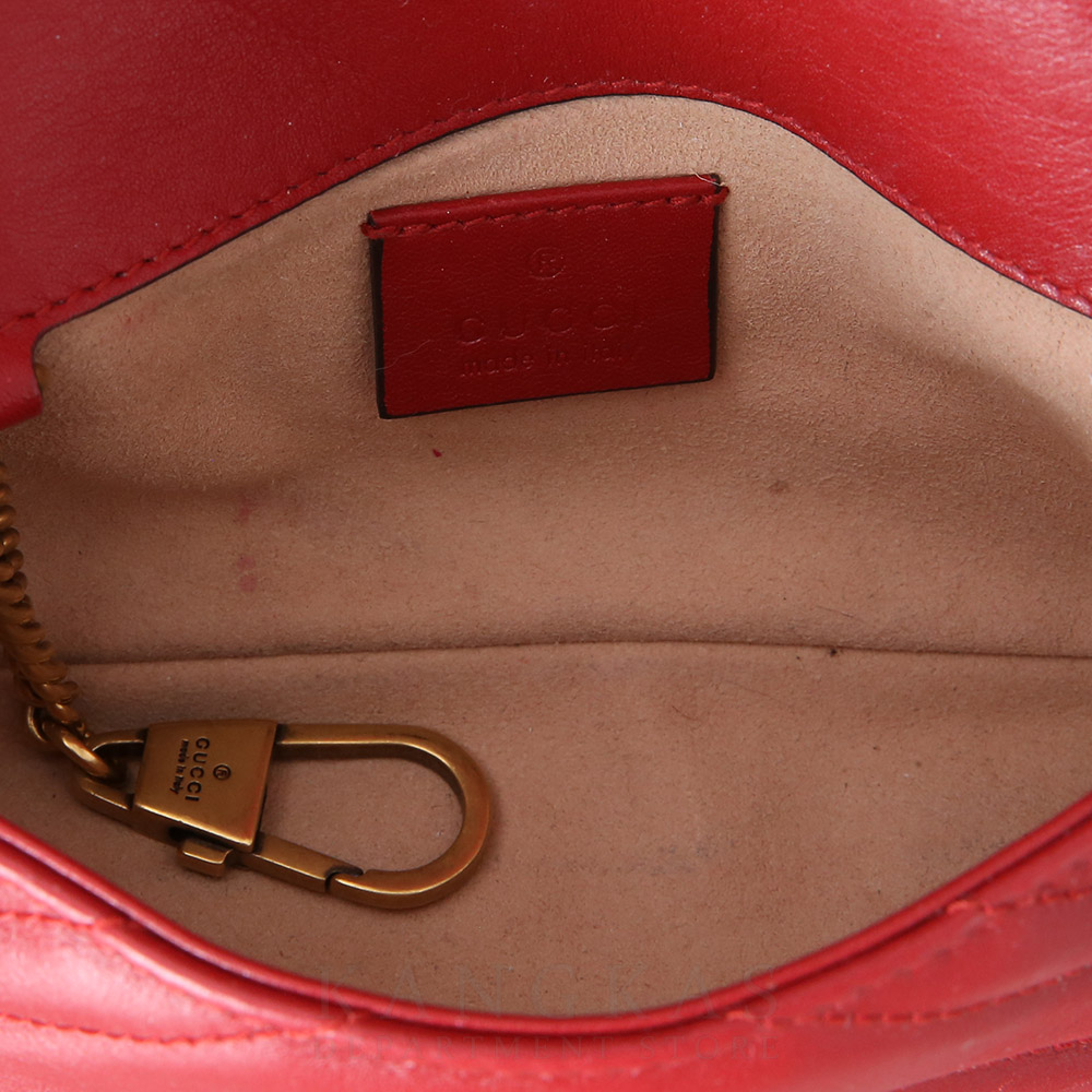 GUCCI(USED)구찌 476433 GG마몽 마틀라세 수퍼미니 체인백