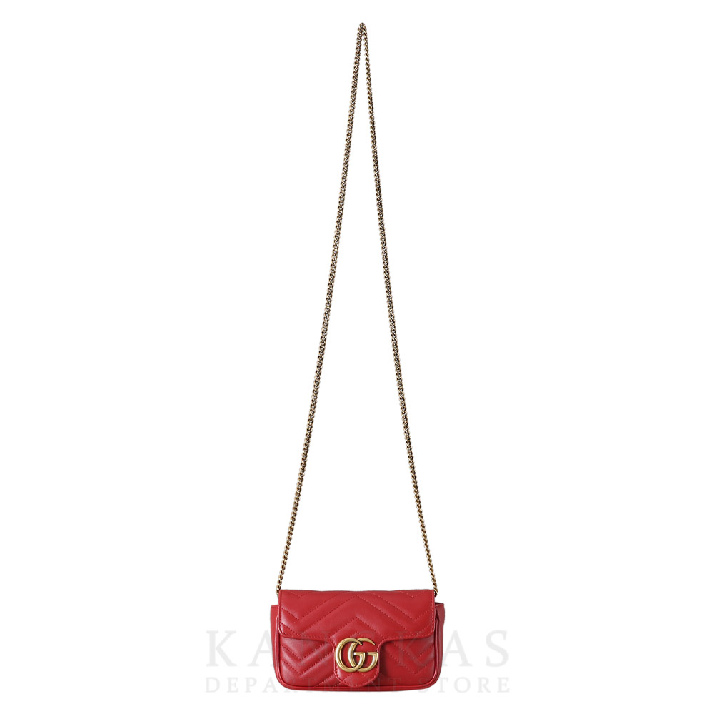 GUCCI(USED)구찌 476433 GG마몽 마틀라세 수퍼미니 체인백