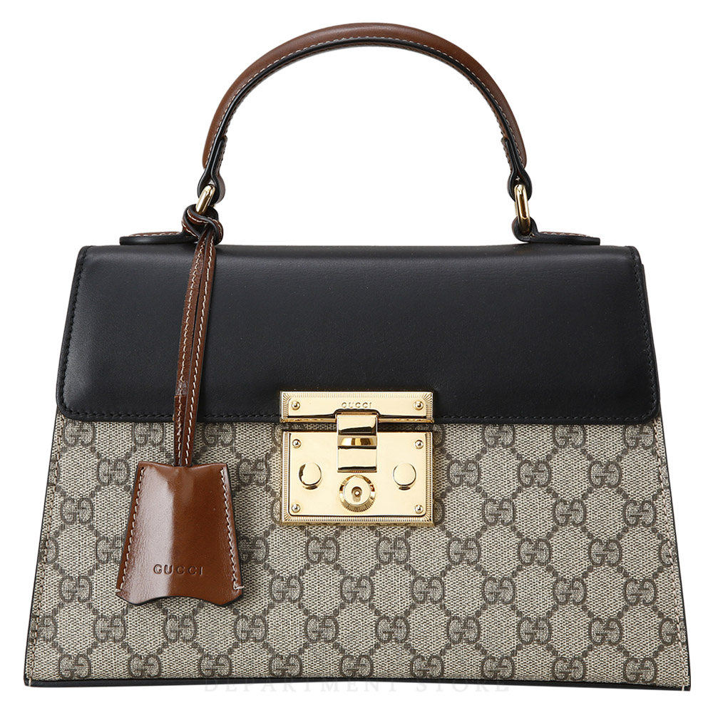 GUCCI(USED)구찌 453188 패드락 GG 탑 핸들백