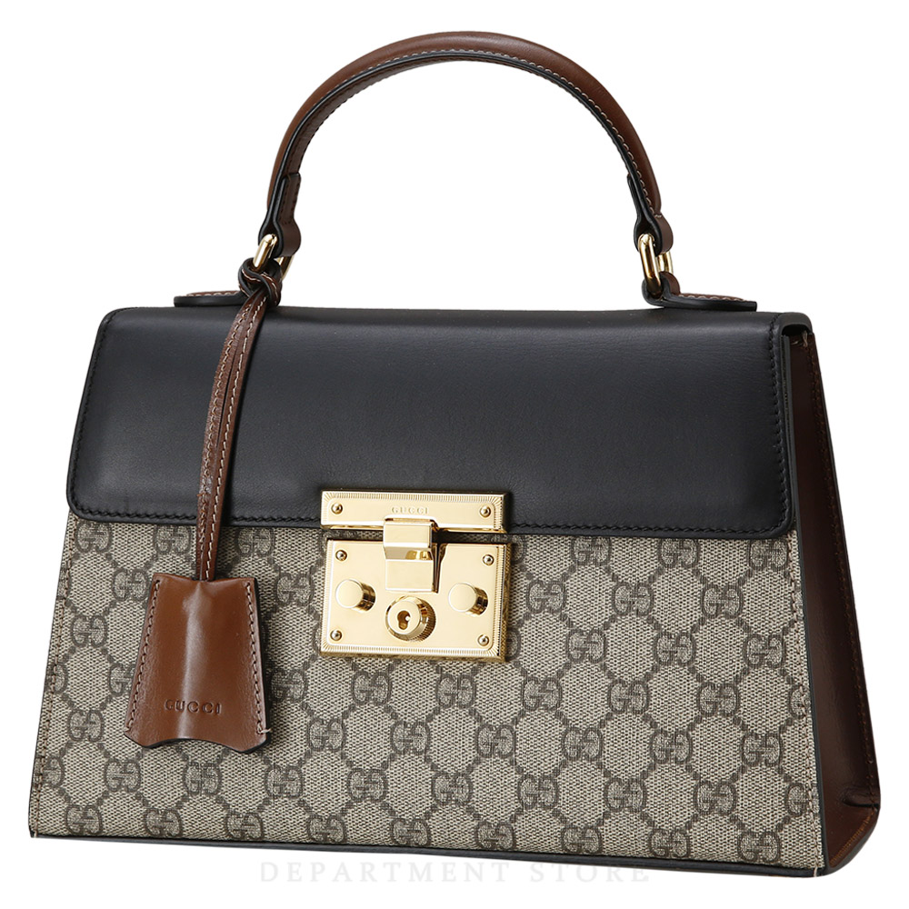 GUCCI(USED)구찌 453188 패드락 GG 탑 핸들백