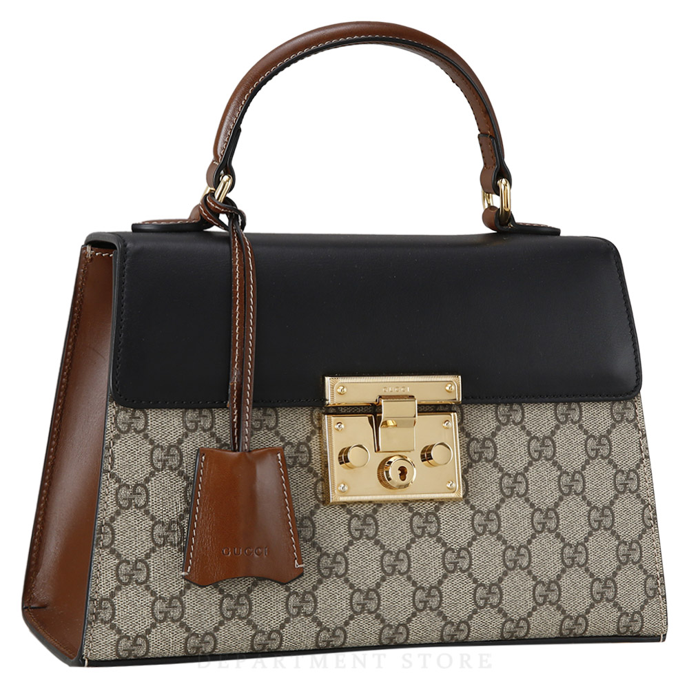 GUCCI(USED)구찌 453188 패드락 GG 탑 핸들백