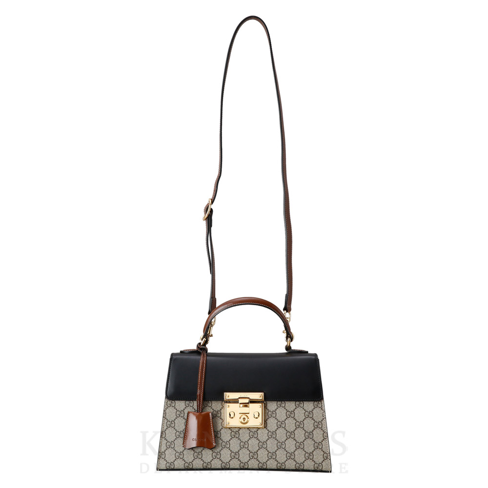 GUCCI(USED)구찌 453188 패드락 GG 탑 핸들백