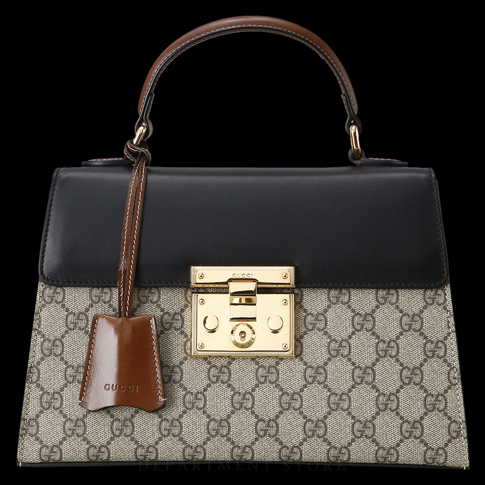 GUCCI(USED)구찌 453188 패드락 GG 탑 핸들백