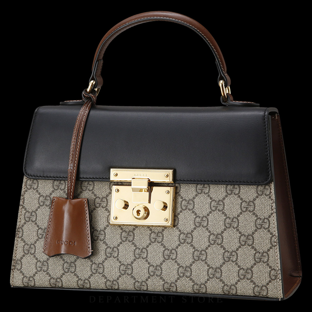 GUCCI(USED)구찌 453188 패드락 GG 탑 핸들백