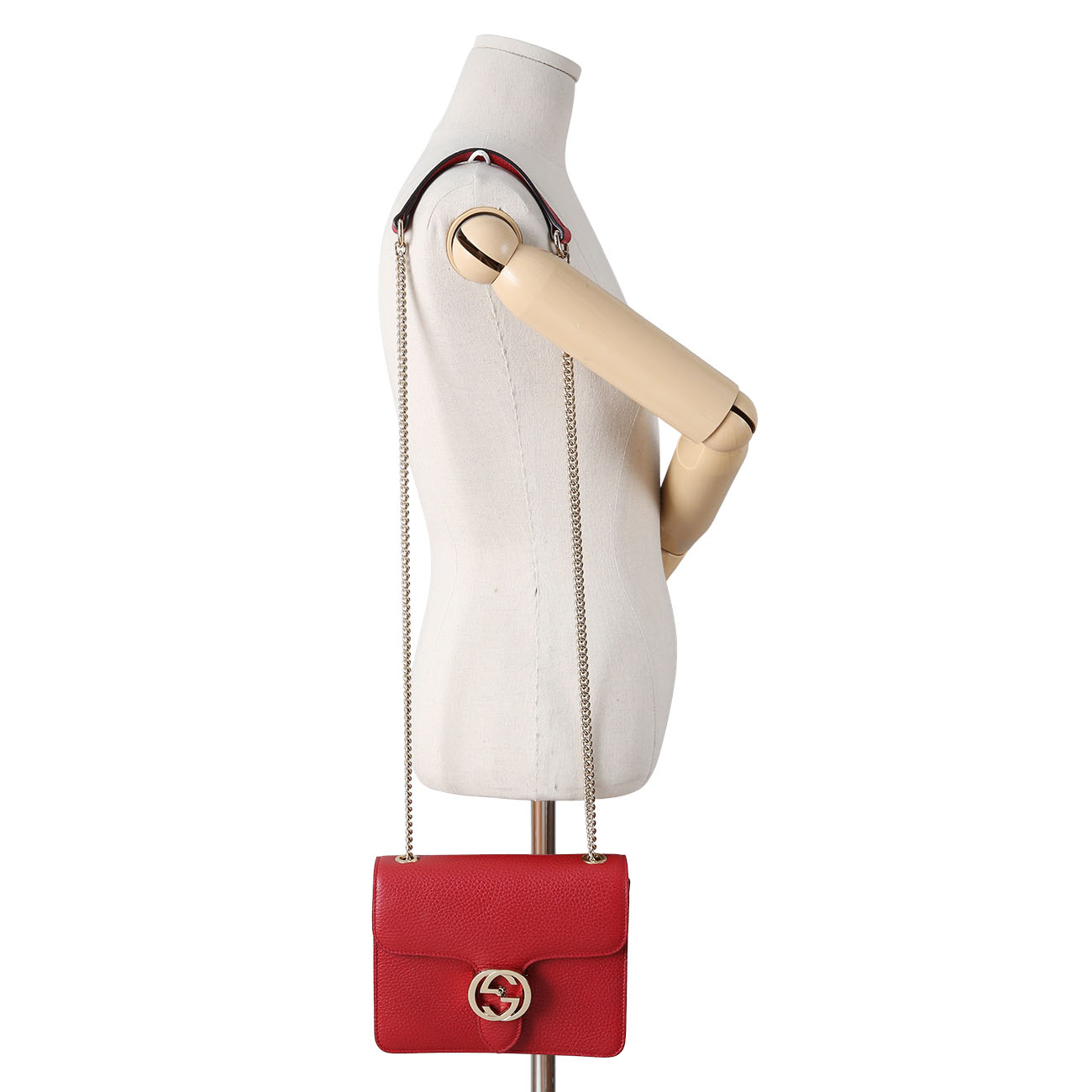 GUCCI(USED)구찌 510304 인터로킹 GG 체인백